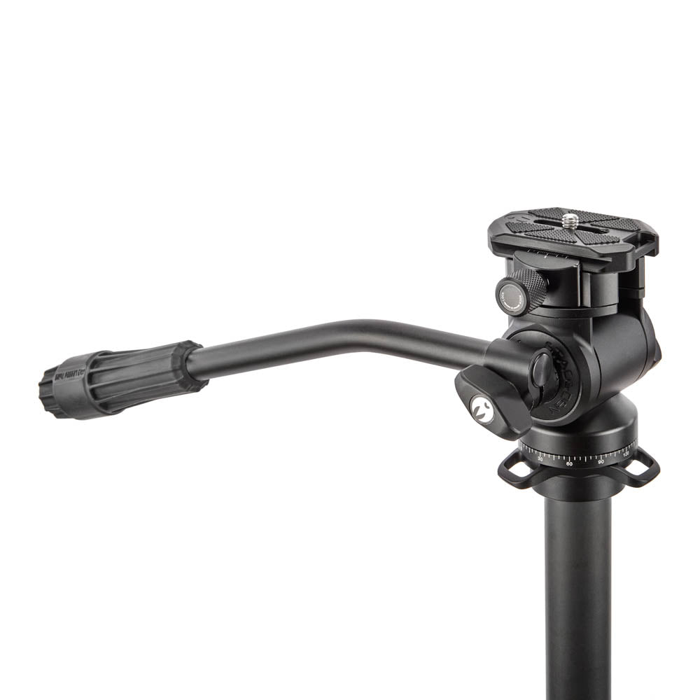 AIRHED VISION pan & tilt head with 90˚ rotatable clamp
