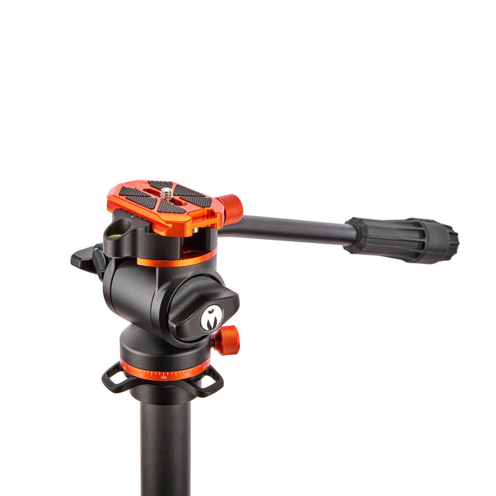 AIRHED VISION pan & tilt head with 90˚ rotatable clamp