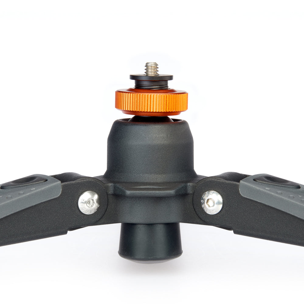 Docz2 foot stabiliser/tabletop tripod with adjustable ball threads