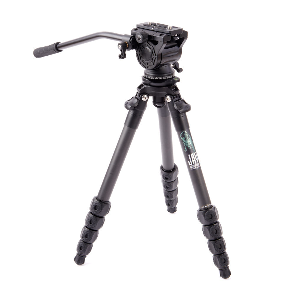 Legends Jay Carbon Fibre Levelling Base Travel Tripod System
