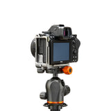 L-bracket Zelda in Grey with Nikon camera and with AirHed