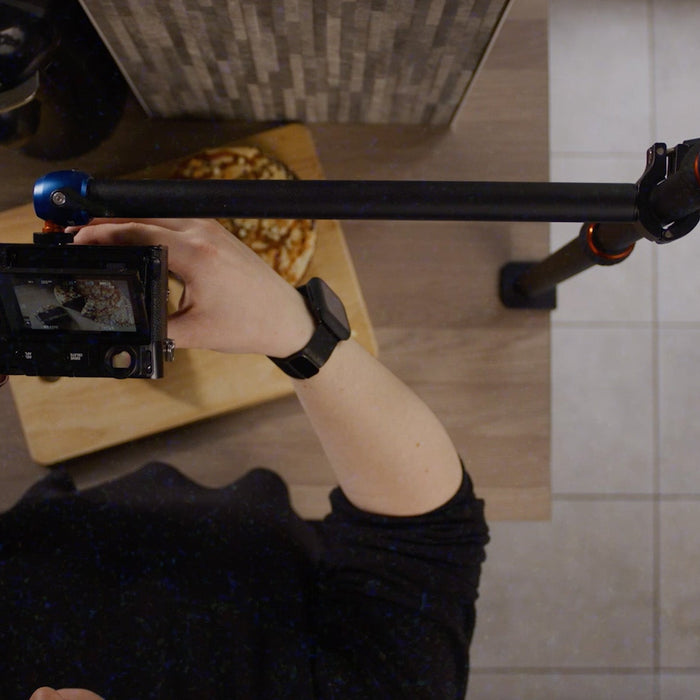 Camera Desk Mount System used for overhead food photography