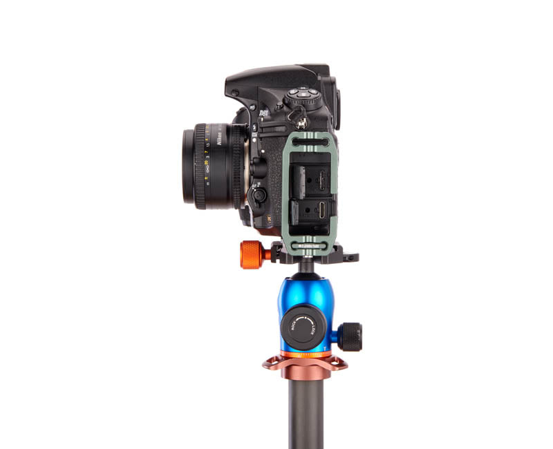 Nikon D810 on Lexie - Side view