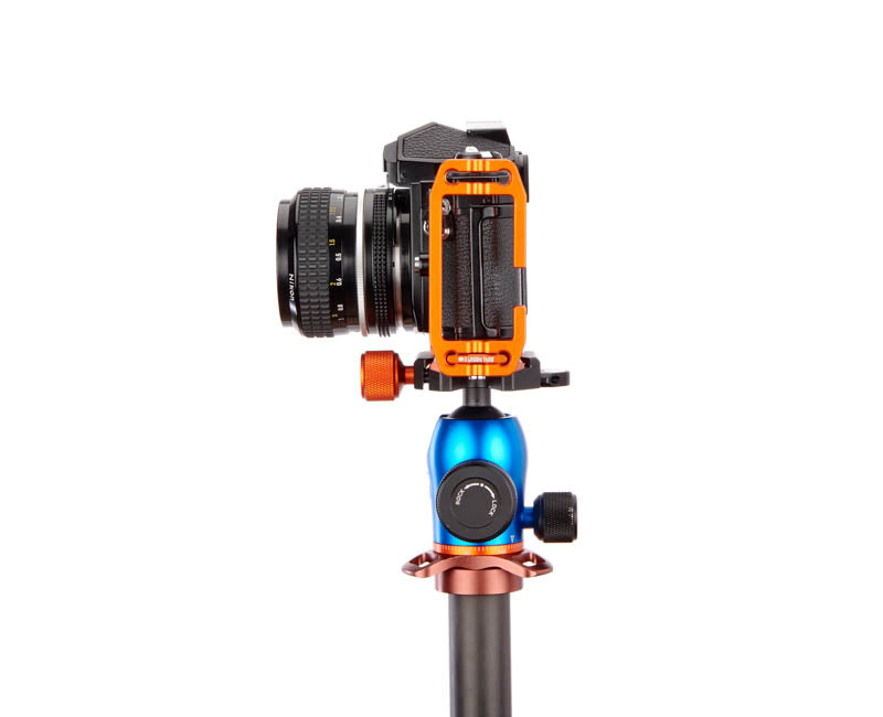 Nikon FM2 on Lexie - Side view