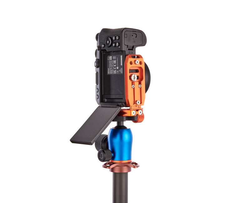 Nikon Z30 on Lexie - Underside view,Screen Flipped