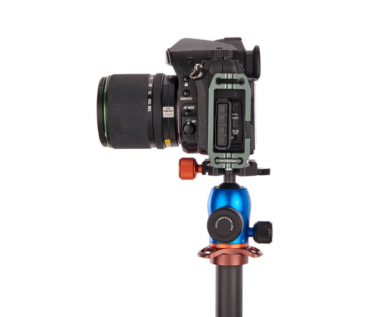 Pentax K-1 II on Lexie - Side view