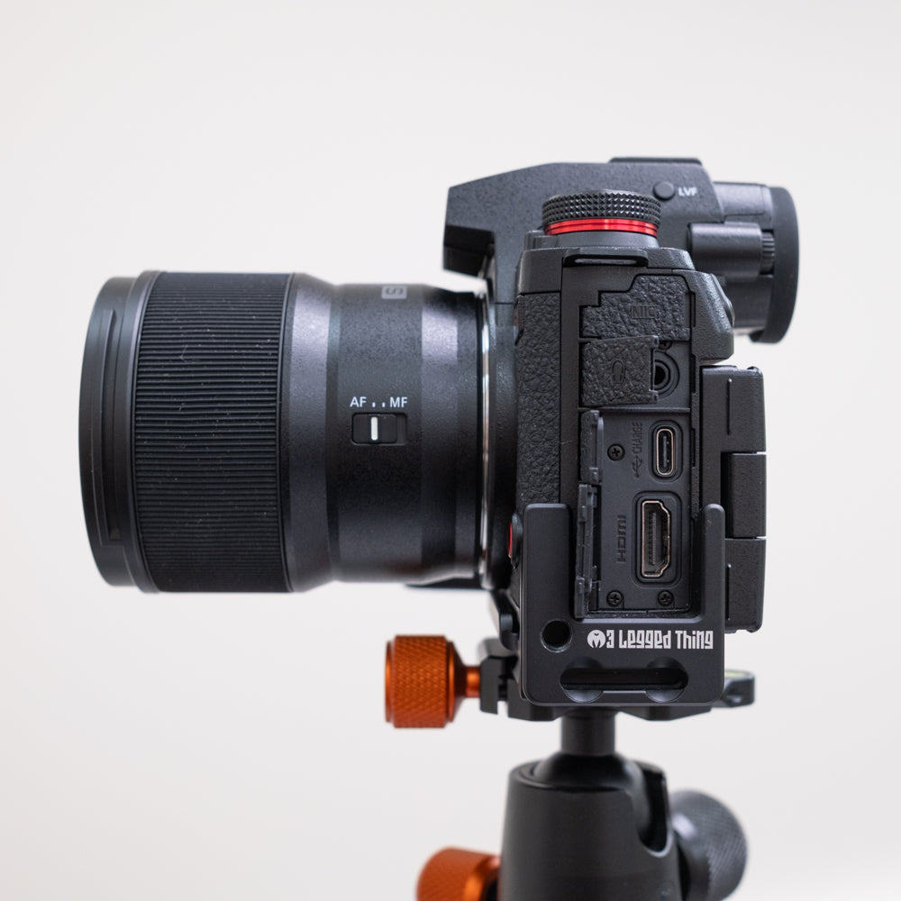 PAIGE QD on Lumix S1 II - Side view with ports open
