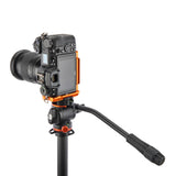 AIRHED VISION pan & tilt head with 90˚ rotatable clamp