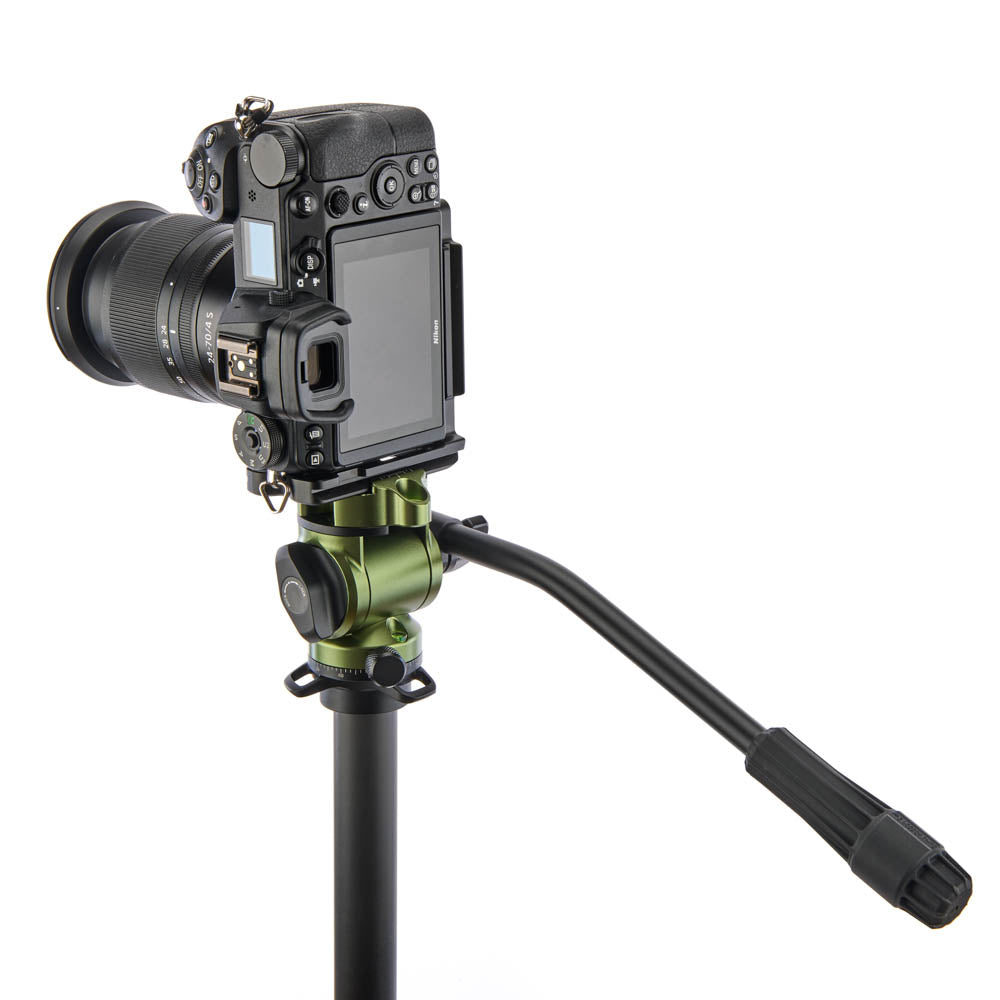 AIRHED VISION pan & tilt head with 90˚ rotatable clamp