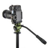 AIRHED VISION pan & tilt head with 90˚ rotatable clamp