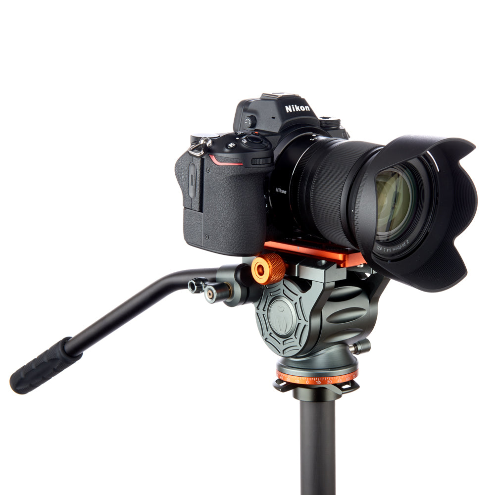 AirHed Cine with Arca-Swiss Plate on Nikon camera