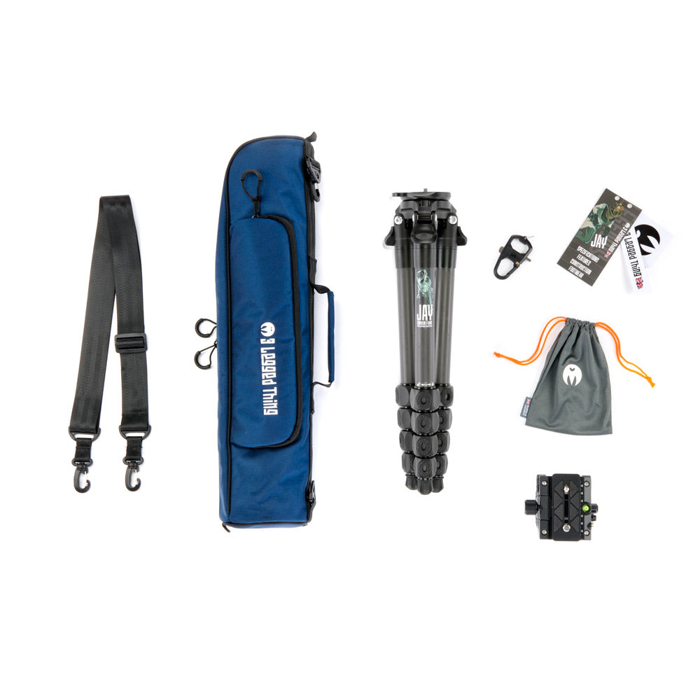 Legends Jay Carbon Fibre Levelling Base Travel Tripod System