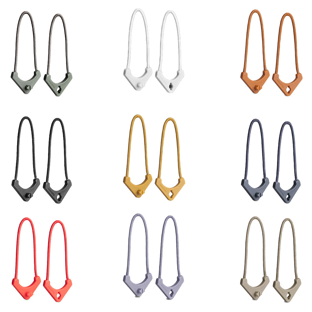 Wandrd Worryless Locking Zipper pulls in all colours